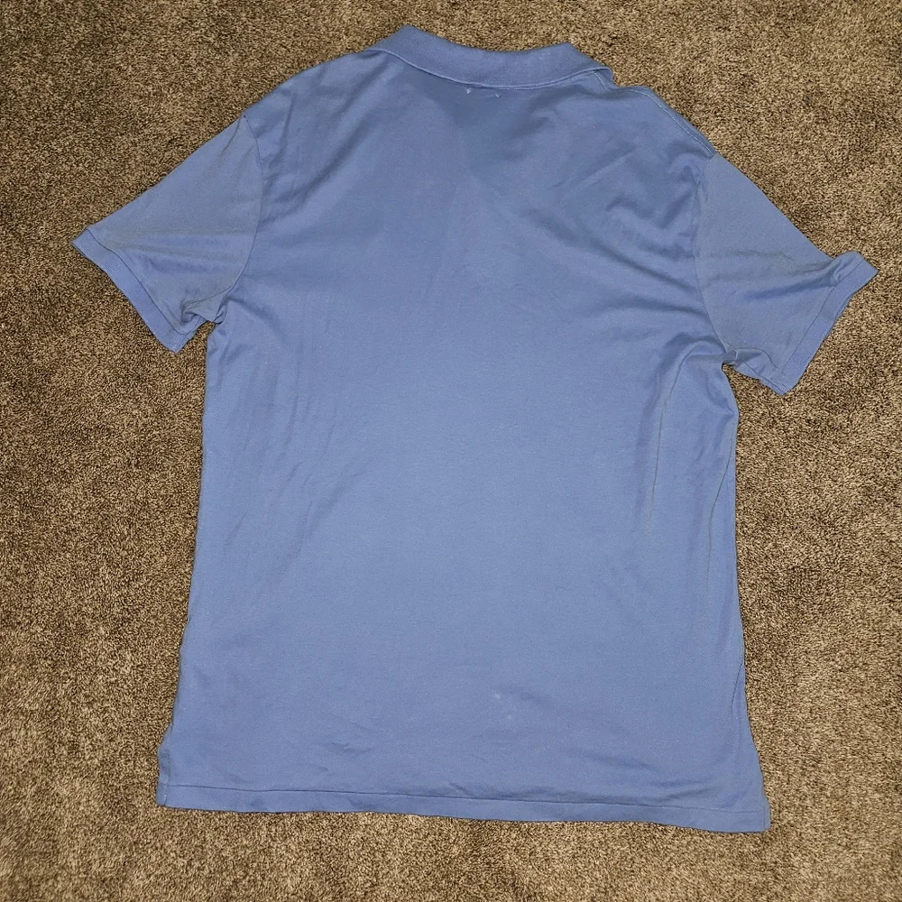 Polo Ralph Lauren Pima Soft Touch Men's Classic Slim Fit Cotton Shirt Blue,Large